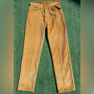 Rare Vintage 70’s Levi’s Big E Corduroy Pants 42 Talon Zipper Boy’s Size 27x26
